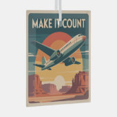 Make It Count Ornament Aus Glas (Vorderseite Rechts)