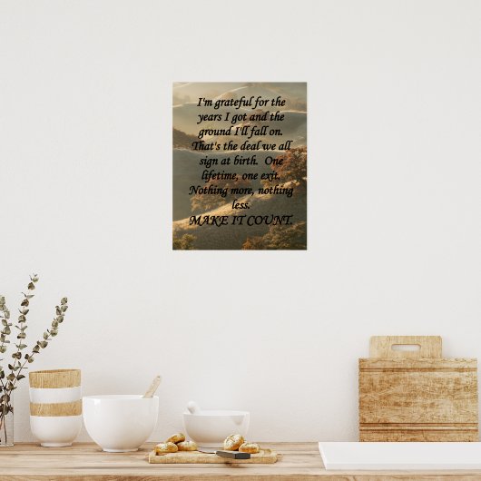 Make It Count Poster (Küche)