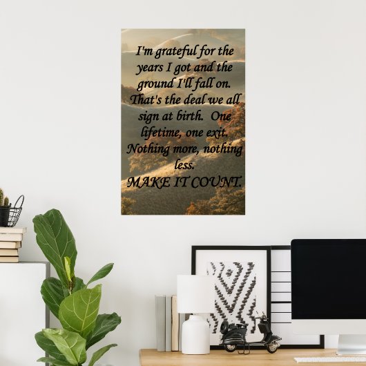 Make It Count Poster (Heimbüro)