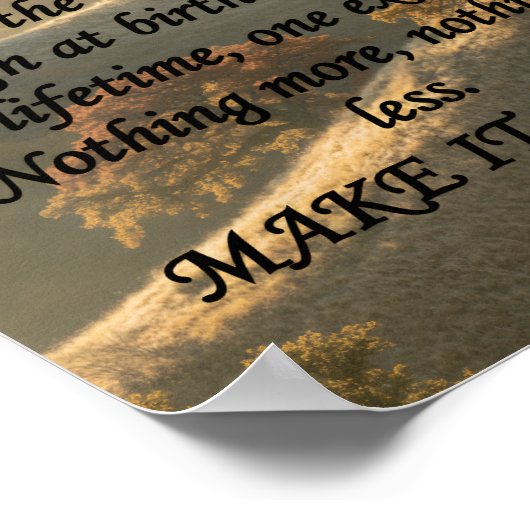 Make It Count Poster (Ecke)