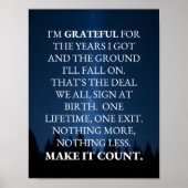 Make It Count! Poster (Vorne)