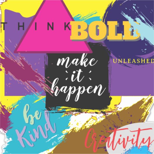 Make it Happen!  Aufkleber (Vorderseite)