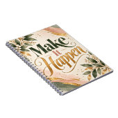 Make It Happen Botanical Gold Notizblock (Rechte Seite)