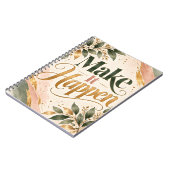 Make It Happen Botanical Gold Notizblock (Linke Seite)