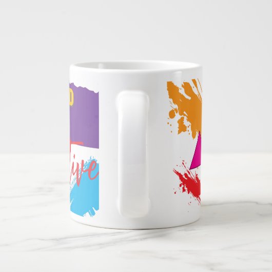 Make it Happen!  Jumbo-Tasse (Rückseite)