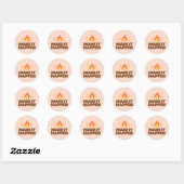 MAKE IT HAPPEN Motivational Round Stickers (Blatt)
