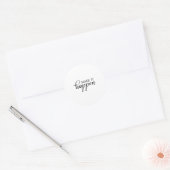 Make It Happen Motivational  Runder Aufkleber (Umschlag)