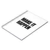 Make It Happen Spiral Photo Notebook Notizblock (Linke Seite)