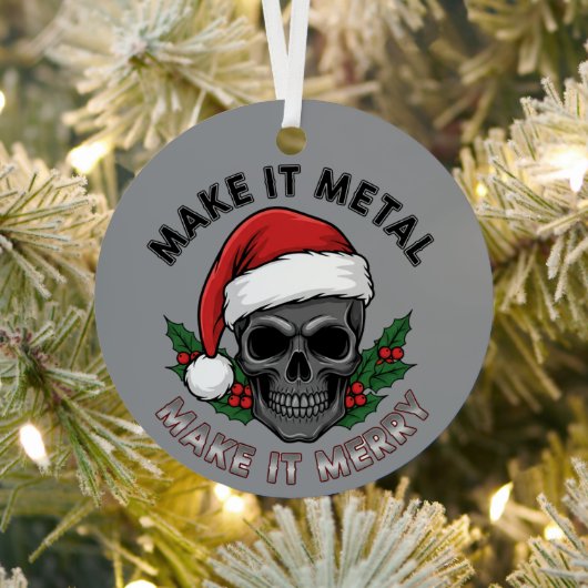 Make It Metal, Make It Merry – Punk Rock Christmas Ornament Aus Metall (InSitu)