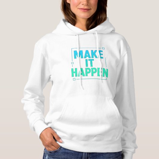 "Make it passierte - Modern Minimal T-Shirt" Hoodie (Vorderseite)