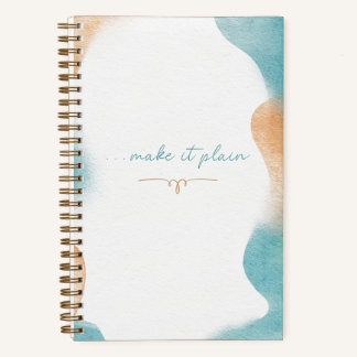 "Make it Plain" Blank Lined Journal with scripture Notizblock