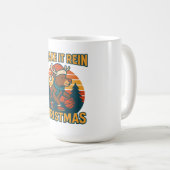Make it Rein - Retro 80er Weihnachtsdesign für Ren Kaffeetasse (VorderseiteRechts)