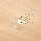 Make It Thirty Martini 30. Geburtstag Party Acryleinladungen (Ablage )