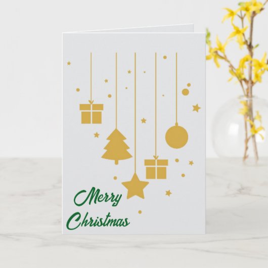 Make It Yours: Custom Folded Christmas Card Karte (Gelbe Blume)