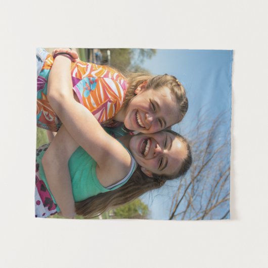 Make It Yours Custom Image Wall Tapestry Wandteppich (Vorderseite (Horizontal))