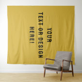 Make It Yours – Custom Metallic Gold Tapestry Wandteppich (Beispiel (Horizontal))