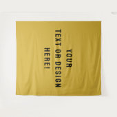 Make It Yours – Custom Metallic Gold Tapestry Wandteppich (Vorderseite (Horizontal))