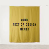 Make It Yours – Custom Metallic Gold Tapestry Wandteppich (Vorderseite)