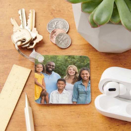 Make It Yourself - Custom Double Sided 2 Photo Schlüsselanhänger (Schreibtisch)