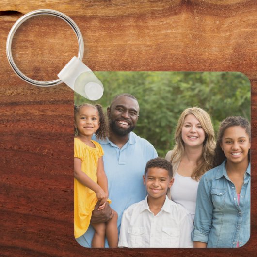 Make It Yourself - Custom Double Sided 2 Photo Schlüsselanhänger (Vorderseite)
