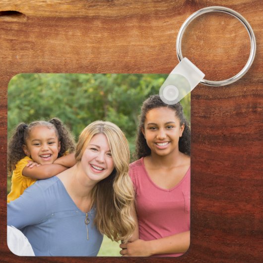 Make It Yourself - Custom Double Sided 2 Photo Schlüsselanhänger (Rückseite)