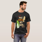 Make Kimchi Not War Fermented Vegetables Funny Kor T-Shirt (Vorne ganz)