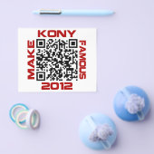 Make Kony Famous 2012 Video QR Code Joseph Kony Flyer (Einzeln)