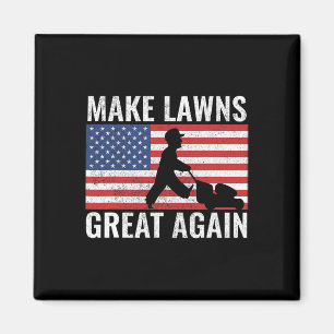 Make Lawns Great Again Lustig Usa Rasenmäher Papa Magnet