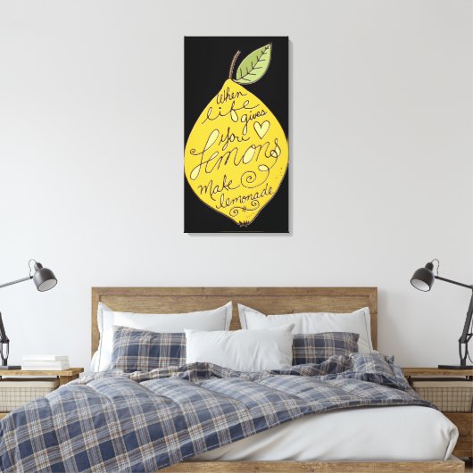 Make Lemonade Lemon Leinwanddruck (Insitu (Schlafzimmer))