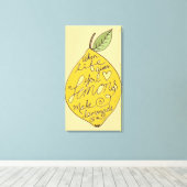 Make Lemonade Lemon Leinwanddruck (Insitu (Holzboden))
