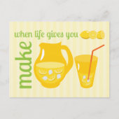 Make Lemonade Postkarte (Vorderseite)