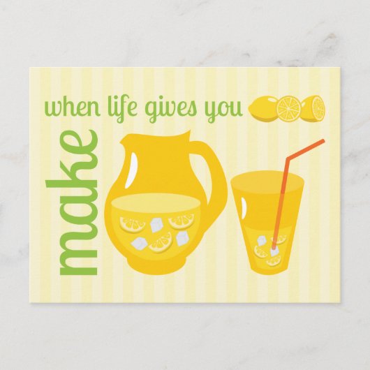 Make Lemonade Postkarte (Vorderseite)