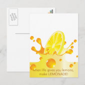 Make Lemonade Postkarte (Vorne/Hinten)