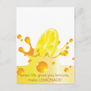 Make Lemonade Postkarte
