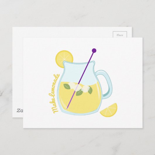 Make Lemonade Postkarte (Vorne/Hinten)