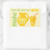 Make Lemonade Rechteckiger Aufkleber (Tasche)