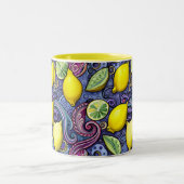 Make Lemonade Zweifarbige Tasse (Mittel)