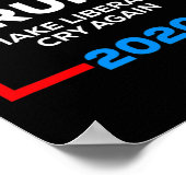 Make Liberals Cry Again Funny Pro Trump 4th Of Jul Poster (Ecke)