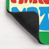 Make love not war Hippie Spruch Mousepad (Ecke)