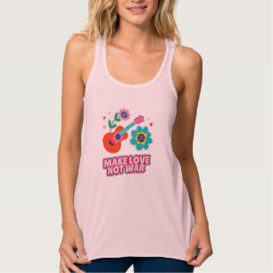 Make love not war tank top