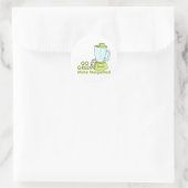 MAKE MARGARITAS RUNDER AUFKLEBER (Tasche)