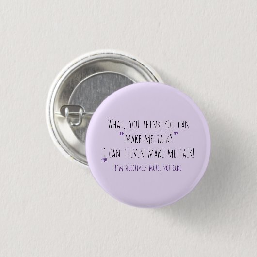 Make Me Talk Version 1 Button (Vorne & Hinten)