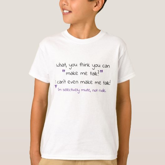 Make Me Talk Version 2 T-Shirt (Vorderseite)