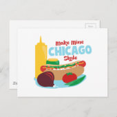 Make Mine Chicago Style Postkarte (Vorne/Hinten)