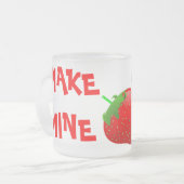 MAKE MINE Strawberry PI Mattierte Tasse (Vorderseite Links)