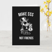 Make Money Not Friends Capitalist Gift Karte (Gelbe Blume)