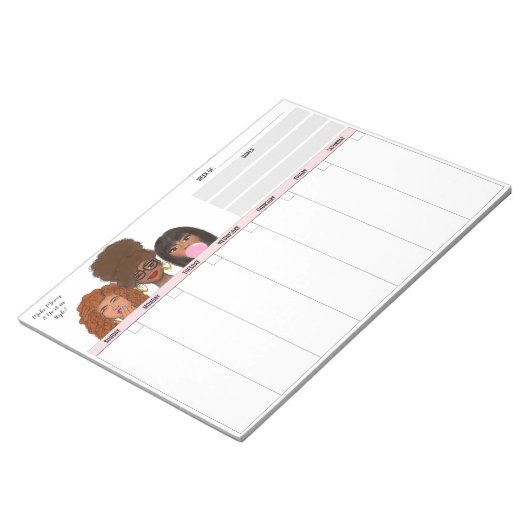Make Moves Weekly Notepad Notizblock (angewinkelt)