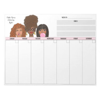 Make Moves Weekly Notepad Notizblock