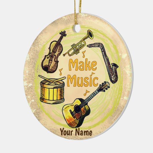 Make Music  Keramik Ornament (Links)
