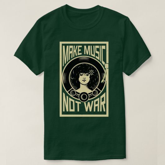 Make Music Not War 1 T-Shirt (Design vorne)